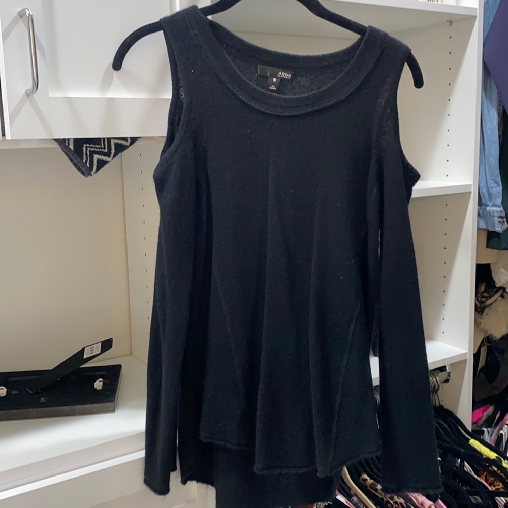 Aqua XS cashmere top
